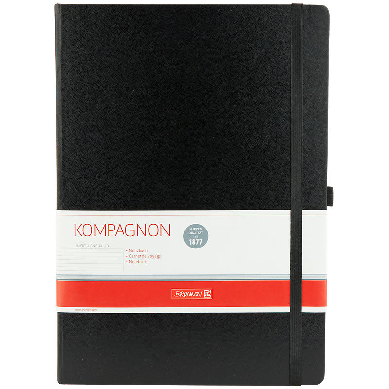 Книга записна BRUNNEN Компаньйон, чорна, А4, лінія, 10-552 87 05