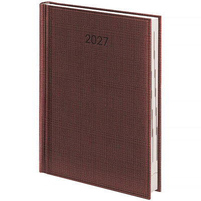 Щоденник датований BRUNNEN 2027 Стандарт Linetta, бордовий, 73-795-30-297